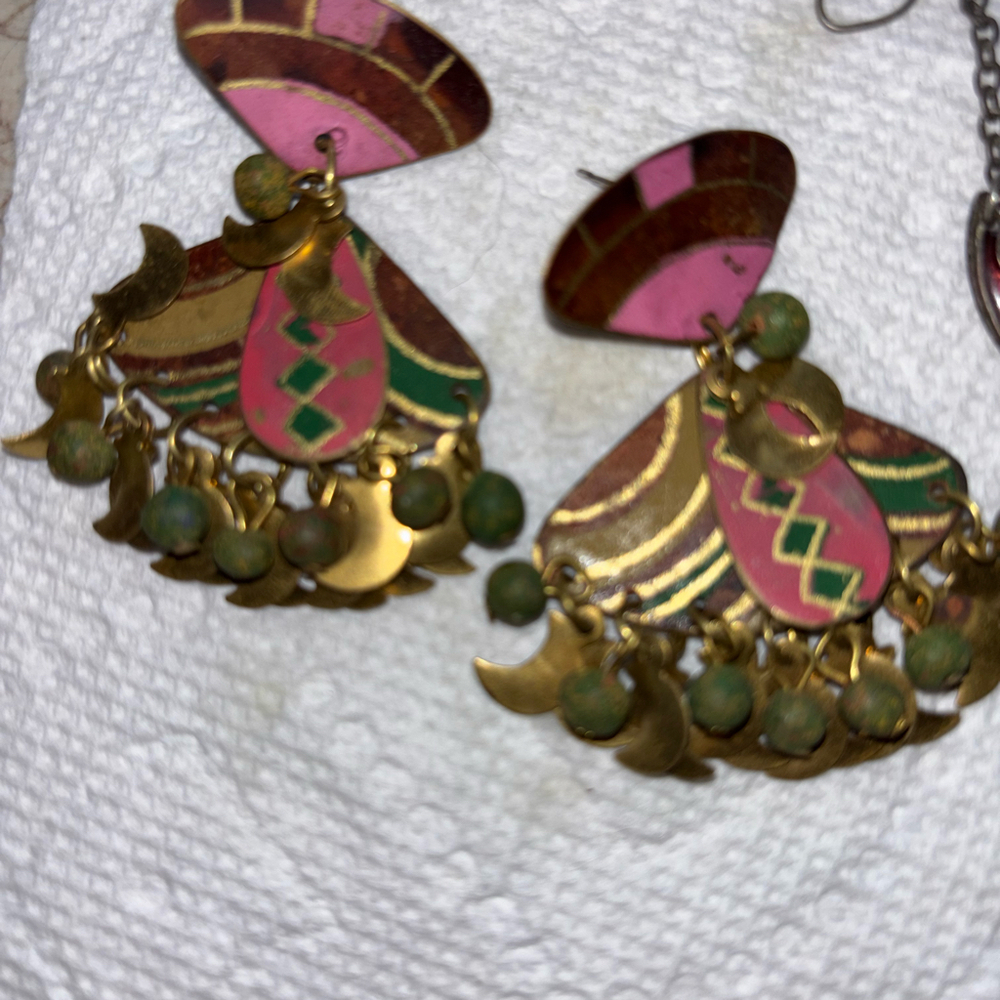 Edgar Berebi enamel drop earrings